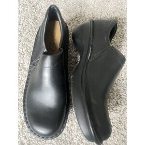 Naot Shoes Black Leather Zip Up Comfort Clogs Woman’s Sz 40
